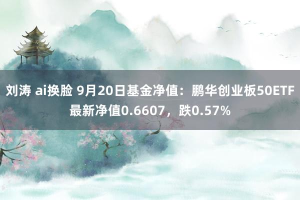 刘涛 ai换脸 9月20日基金净值：鹏华创业板50ETF最新净值0.6607，跌0.57%