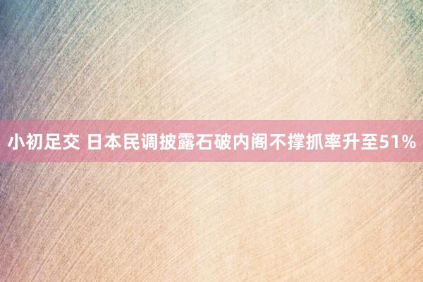 小初足交 日本民调披露石破内阁不撑抓率升至51%