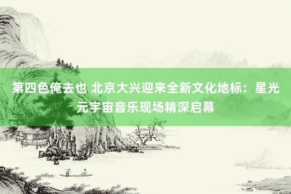 第四色俺去也 北京大兴迎来全新文化地标：星光元宇宙音乐现场精深启幕