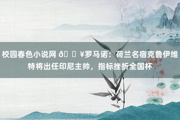 校园春色小说网 💥罗马诺：荷兰名宿克鲁伊维特将出任印尼主帅，指标挫折全国杯