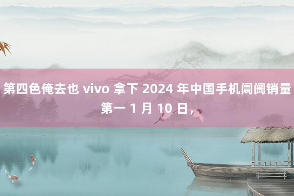 第四色俺去也 vivo 拿下 2024 年中国手机阛阓销量第一 1 月 10 日，